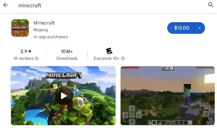 скачать Minecraft на Chromebook